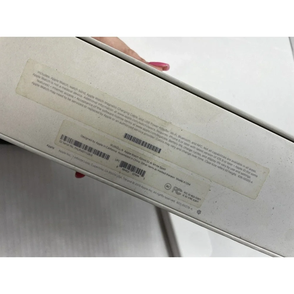 Apple Watch Empty BOX‎ ONLY Series 42 mm - With Hard Plastic White Box
